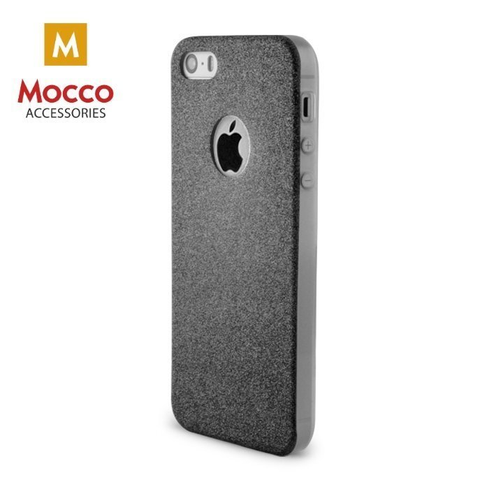 Telefona maciņš Mocco Glitter Ultra Back Case 0.3 mm, piemērots Samsung A510 Galaxy A5 (2016) telefonam, melns cena un informācija | Telefonu vāciņi, maciņi | 220.lv