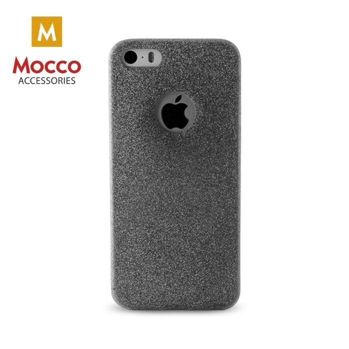 Telefona maciņš Mocco Glitter Ultra Back Case 0.3 mm, piemērots Samsung A510 Galaxy A5 (2016) telefonam, melns цена и информация | Telefonu vāciņi, maciņi | 220.lv