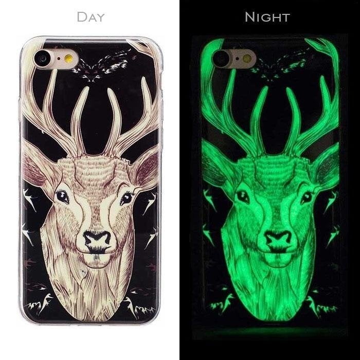 Telefona maciņš Mocco Fashion Case Glow in The Dark Deer, piemērots Samsung J730 Galaxy J7 (2017) telefonam cena un informācija | Telefonu vāciņi, maciņi | 220.lv