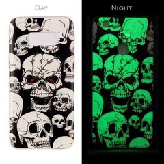 Telefona maciņš Mocco Fashion Case Glow in The Dark Skull, piemērots Apple iPhone X telefonam, melns cena un informācija | Telefonu vāciņi, maciņi | 220.lv