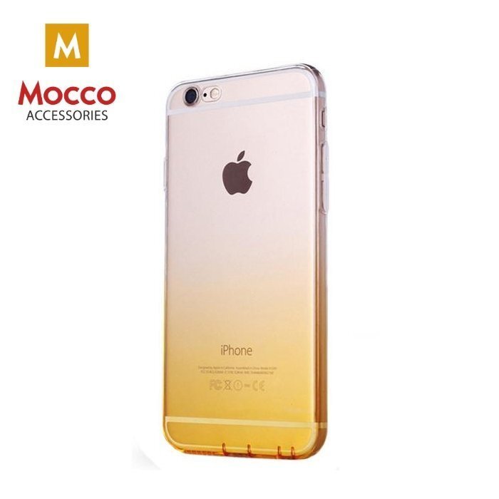 Telefona maciņš Mocco Gradient Back Case, piemērots Samsung G955 Galaxy S8 Plus telefonam, caurspīdīgs-dzeltens цена и информация | Telefonu vāciņi, maciņi | 220.lv