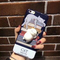 Telefona maciņš Mocco 4D Silikone Back Case With White Cat, piemērots Apple iPhone X telefonam цена и информация | Чехлы для телефонов | 220.lv