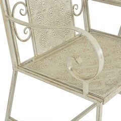Двухместное садовое кресло, белое цена и информация | Скамейки | 220.lv