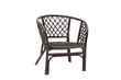 Pīts krēsls NORE Bahama, tumši brūns cena un informācija | Dārza krēsli | 220.lv