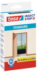 TESA STANDARD 1.2 x 2.2m (durvju aizsargtīkls) melns цена и информация | Москитные сетки | 220.lv