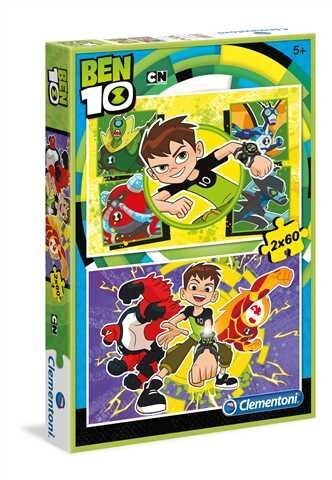 Puzle Clementoni Ben Ten (Ben 10), 2x60 d. цена и информация | Puzles, 3D puzles | 220.lv