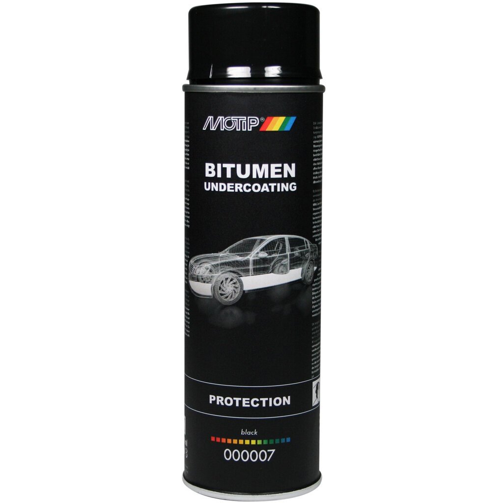 Drošības pārklājums auto apakšai Motip Bitumen Undercoating, 500 ml цена и информация | Auto ķīmija | 220.lv