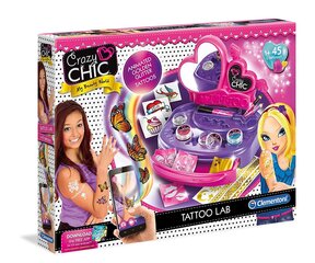 Radošais komplekts "Tattoo salons" Clementoni Crazy Chic цена и информация | Игрушки для девочек | 220.lv