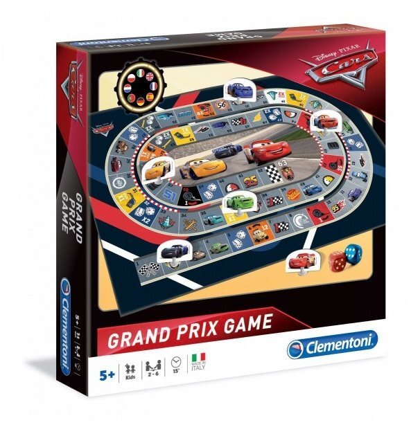 Galda spēle Clementoni Grand Prix Game Zibens Makvins (Cars) cena un informācija | Galda spēles | 220.lv