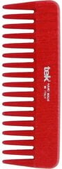 Расческа для волос с редкими зубьями Tek, красная цена и информация | Расчески, щетки для волос, ножницы | 220.lv