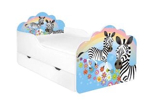 Детская кровать с матрасом и ящиком для постельного белья POLA 47, 140x70 см цена и информация | Детские кровати | 220.lv
