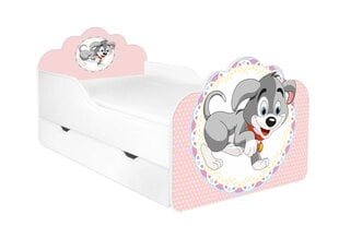 Детская кровать с матрасом и ящиком для постельного белья POLA 50, 140x70 см цена и информация | Детские кровати | 220.lv