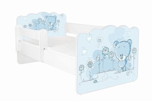 Gulta ar matraci un noņemamu aizsargmalu ALEX 12, 140x70 cm cena un informācija | Bērnu gultas | 220.lv