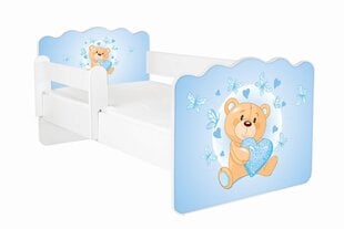 Gulta ar matraci un noņemamu aizsargmalu ALEX 17, 140x70 cm cena un informācija | Bērnu gultas | 220.lv