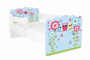 Gulta ar matraci un noņemamu aizsargmalu ALEX 44, 140x70 cm cena un informācija | Bērnu gultas | 220.lv