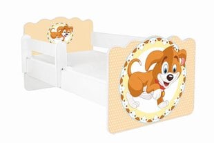 Gulta ar matraci un noņemamu aizsargmalu ALEX 51, 140x70 cm cena un informācija | Bērnu gultas | 220.lv