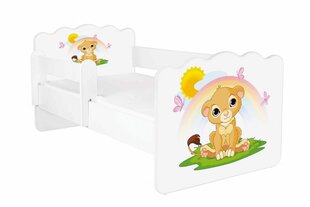 Кровать с матрасом и съемной защитой ALEX 11, 160x80 см цена и информация | Детские кровати | 220.lv