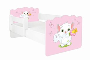 Gulta ar matraci un noņemamu aizsargmalu ALEX 16, 160x80 cm cena un informācija | Bērnu gultas | 220.lv