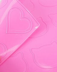 Силиконовый коврик двусторонний macarons Heart/Cat 30x30 см цена и информация | Формы, посуда для выпечки | 220.lv