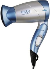 Adler Hair dryer AD 223 bl Foldable handle, Motor type DC, 1300 W, Blue цена и информация | Фены | 220.lv