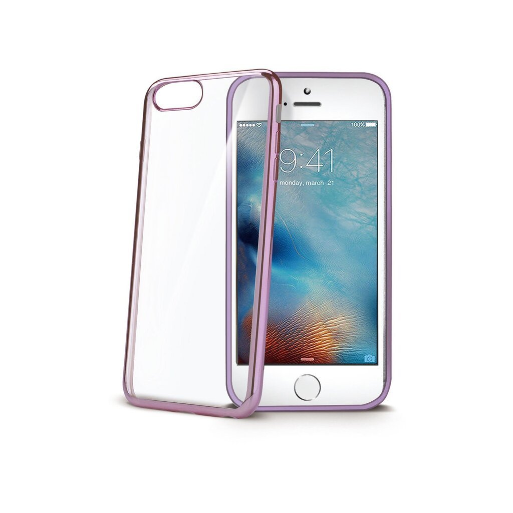 LaserCelly, piemērots Apple iPhone 7, rozā/ zelta cena un informācija | Telefonu vāciņi, maciņi | 220.lv