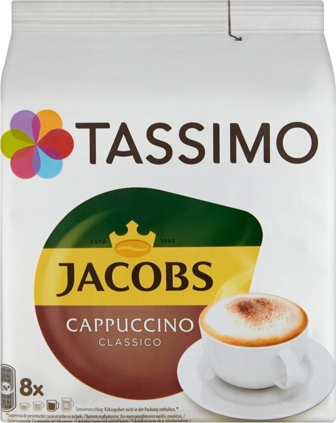 TASSIMO Jacobs Cappucino цена и информация | Kafija, kakao | 220.lv