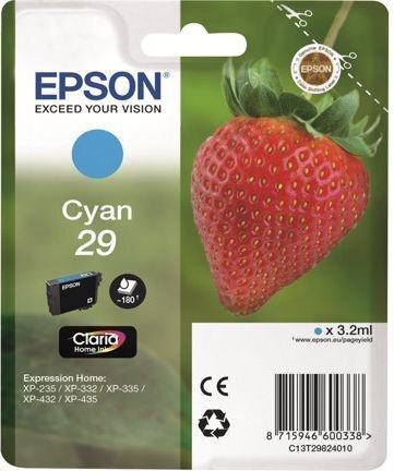 Tintes kārtridžs Epson C13T298240, gaiši zils cena un informācija | Tintes kārtridži | 220.lv