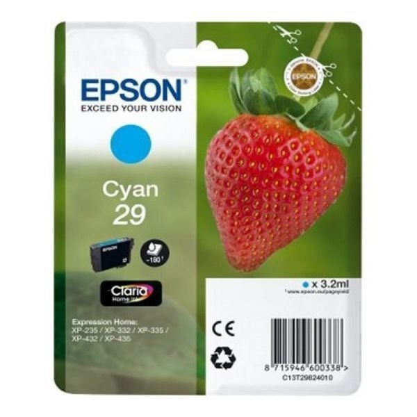 Tintes kārtridžs Epson C13T298240, gaiši zils цена и информация | Tintes kārtridži | 220.lv