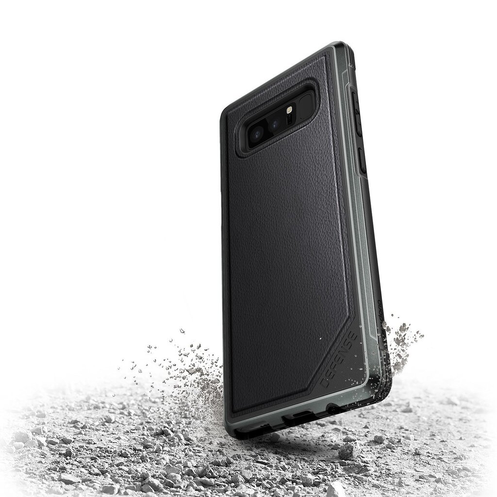 Samsung Galaxy Note 8 Defense Lux Cover By Xdoria Black Leather цена и информация | Telefonu vāciņi, maciņi | 220.lv