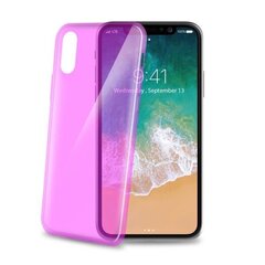 Apple iPhone X Cover UltraThin By Celly Pink цена и информация | Чехлы для телефонов | 220.lv