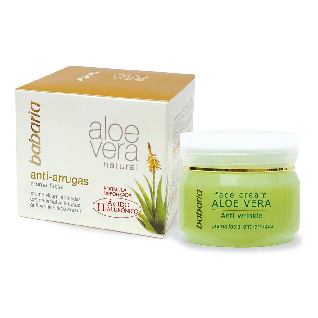 Pretgrumbu krēms Aloe Vera Babaria (50 ml) cena un informācija | Sejas krēmi | 220.lv