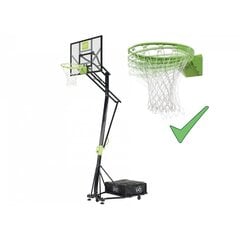 Пружинистая баскетбольная корзина со сетью Exit, зелено-белый цена и информация | Другие баскетбольные товары | 220.lv