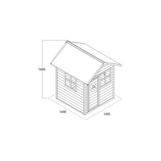 Koka rotaļu krāsa "Loft 100", koka krāsa, EXIT цена и информация | Bērnu rotaļu laukumi, mājiņas | 220.lv