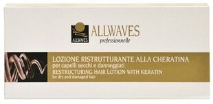 Atjaunojošs losjons matiem ar keratīnu Allwaves 12x10 ml cena un informācija | Matu uzlabošanai | 220.lv