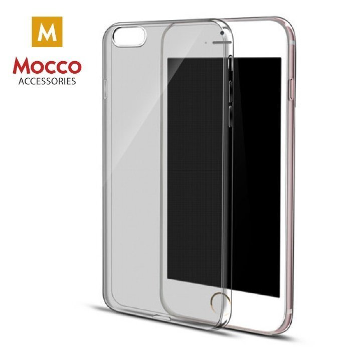 Aizsargvāciņš Mocco Ultra Back Case 0.3 mm, piemērots Huawei Y5 II / Y6 II telefonam, caurspīdīgs-melns цена и информация | Telefonu vāciņi, maciņi | 220.lv