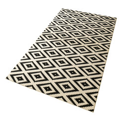 Paklājs Hanse Home Hamla Diamond Black Cream, 160x230 cm cena un informācija | Paklāji | 220.lv