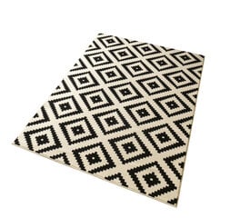 Paklājs Hanse Home Hamla Diamond Black Cream, 160x230 cm цена и информация | Ковры | 220.lv