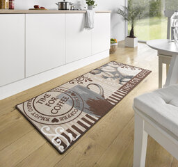 Virtuves paklāja celiņš Hanse Home Loop Time for Coffee, 67x180 cm cena un informācija | Paklāji | 220.lv
