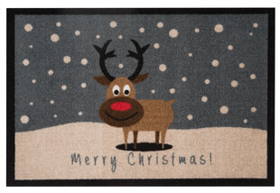 Hanse Home kājslauķis Printy Merry Christmas Reindeer, 40x60 cm цена и информация | Придверные коврики | 220.lv