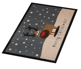 Hanse Home kājslauķis Printy Merry Christmas Reindeer, 40x60 cm cena un informācija | Kājslauķi | 220.lv