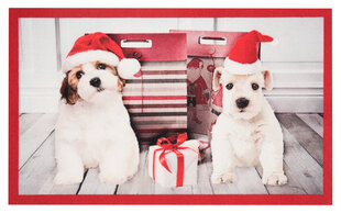 Hanse Home kājslauķis Christmas Dogs I, 45x75 cm cena un informācija | Kājslauķi | 220.lv