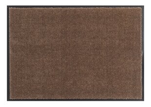 Hanse Home durvju paklājs Soft & Clean Brown, 100x100 cm cena un informācija | Kājslauķi | 220.lv