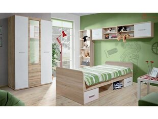 Bērnu istabas mēbeļu komplekts Dino III, ozols / balts cena un informācija | Bērnu istabas iekārtas | 220.lv