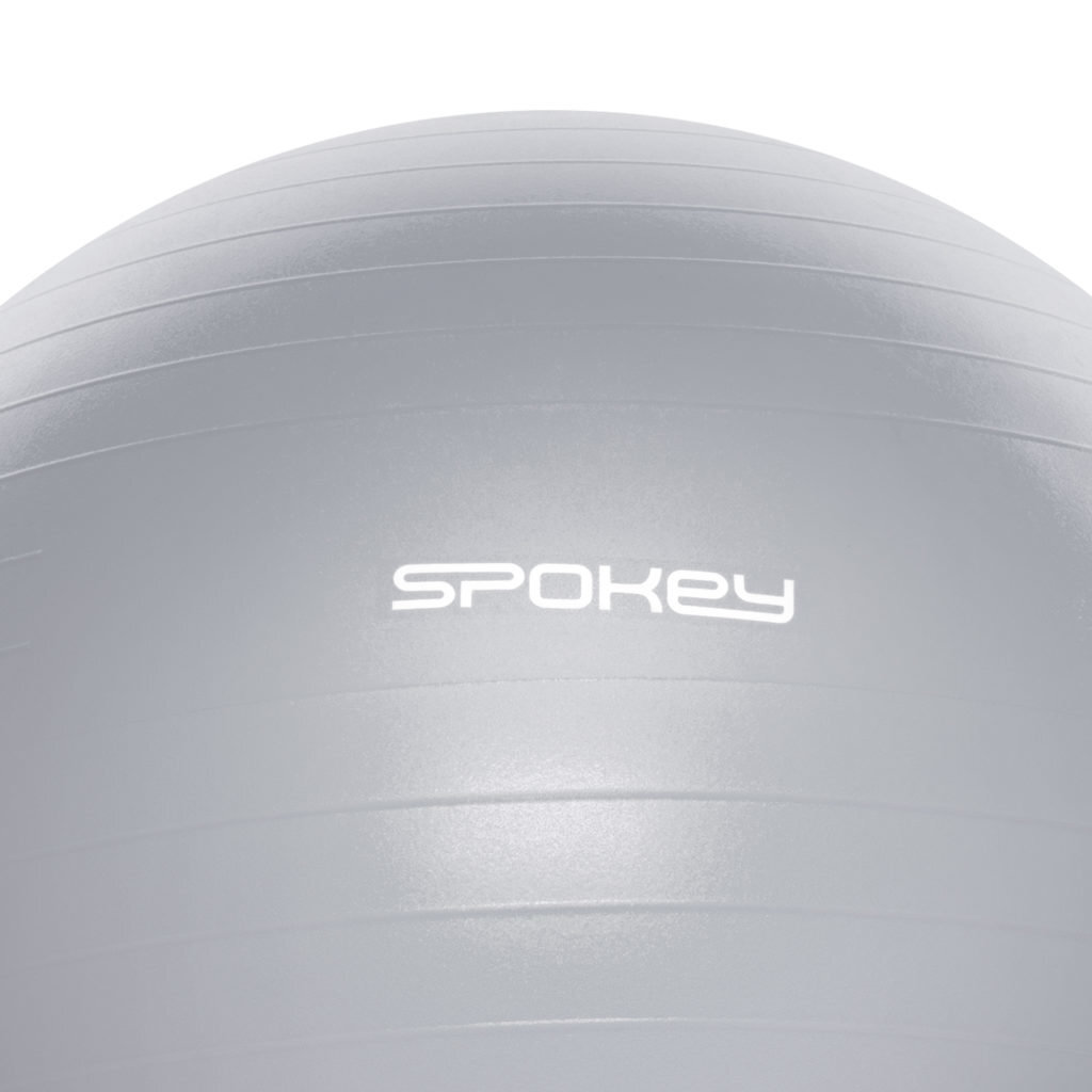 Vingrošanas bumba Spokey Fitball III 75 cm, pelēka cena un informācija | Vingrošanas bumbas | 220.lv