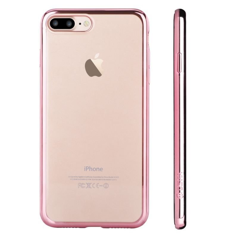 Aizsargmaciņš DEVIA Apple iPhone 7 Plus/8 Plus Glitter soft case Rose Gold цена и информация | Telefonu vāciņi, maciņi | 220.lv