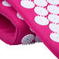 Akupresūras paklājiņš inSPORTline AKU-1000 125 x 50cm, rozā cena un informācija | Masāžas piederumi | 220.lv