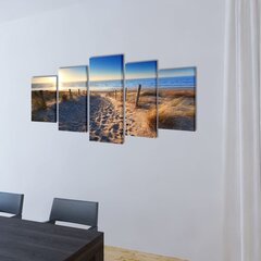 Modulārā Foto Glezna Smilšu Pludmale 200 x 100 cm цена и информация | Картины | 220.lv