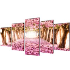 Fotopaveikslas "Vyšnių žiedai" ant drobės 100 x 50 cm cena un informācija | Gleznas | 220.lv