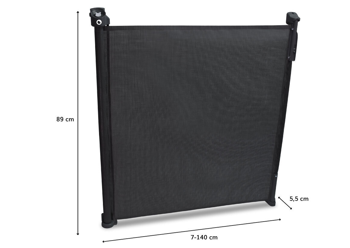 Lionelo tīkla drošības vārti, krāsa: melna цена и информация | Bērnu drošības preces | 220.lv