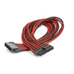 PHANTEKS Kabel przedłużający zasilanie płyty 24pin, 50cm, czarno czerwony (PH-CB24P_BR) Darmowy odbiór w 19 miastach! cena un informācija | Kabeļi un vadi | 220.lv